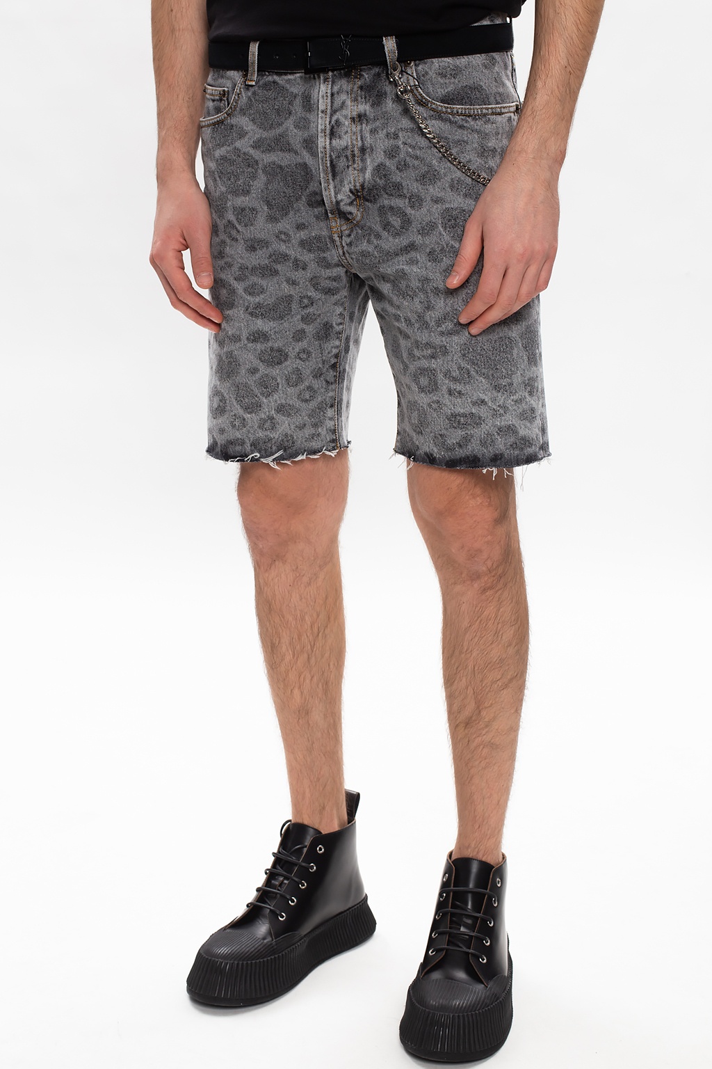 Saint Laurent Shorts with animal motif